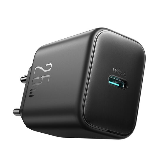 Joyroom JR-TCF23 network charger USB-C 25W SFC / PPS / PD - black + USB-C / USB-C cable 1m | Techbox