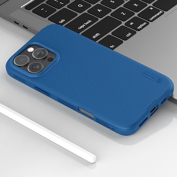 Nillkin Super Frosted Shield Pro case for iPhone 16 Pro - blue | Techbox