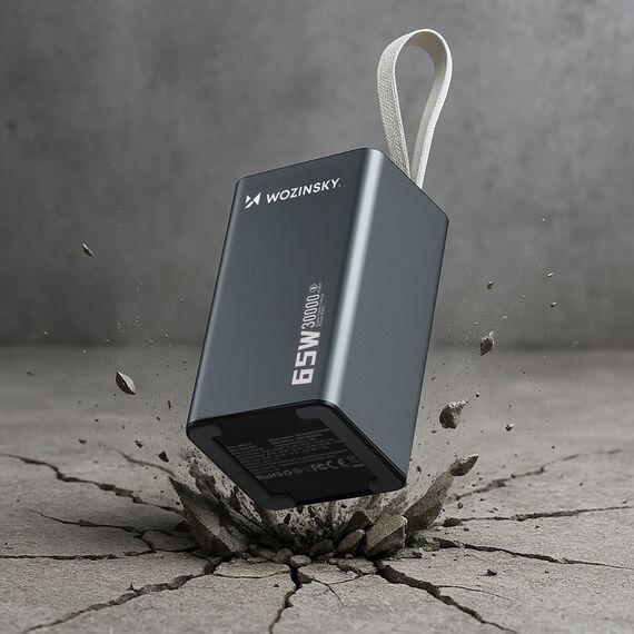 Powerbank Wozinsky K65+ 65W 30000mAh 2x USB-C, 1x USB-A 65W - black | Techbox