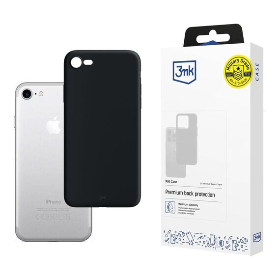 3mk Matt Case for iPhone 7 / 8 - black | Techbox