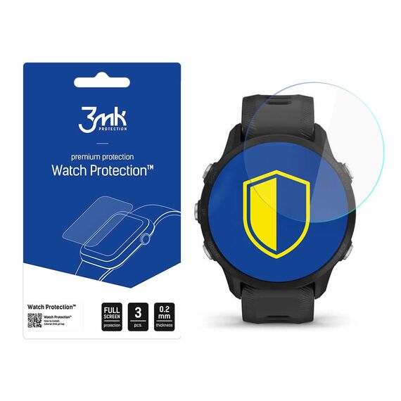 3mk Watch Protection™ v. FlexibleGlass hybrid glass on Garmin Forerunner 955 | Techbox