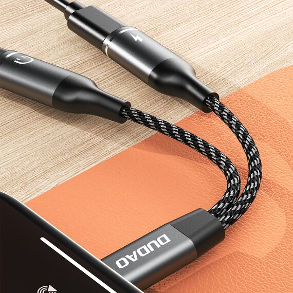 Dudao L13C+ 2in1 USB-C Adapter - Gray - Cables & Adapters - Cables & Accessories - Techbox
