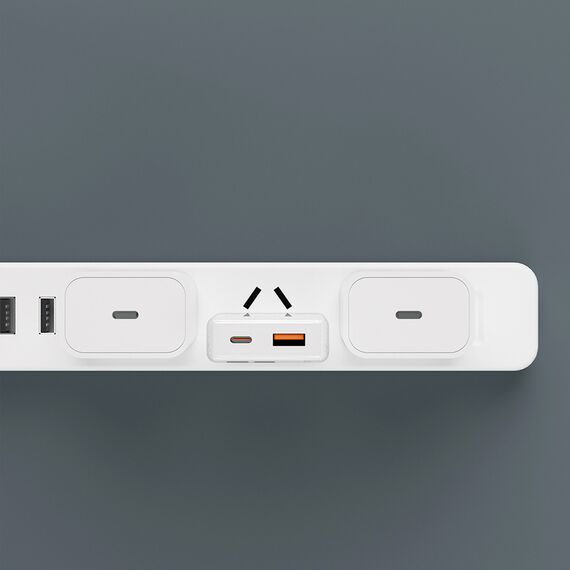 GaN Dudao A30EU 30W USB-A / USB-C Wall Charger - White - Travel Chargers - Smartphone Chargers - Techbox