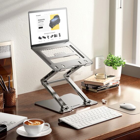 Wozinsky WRS-CPY75DSS aluminum laptop stand - silver - Cooling Pads - Laptop Accessories - Techbox