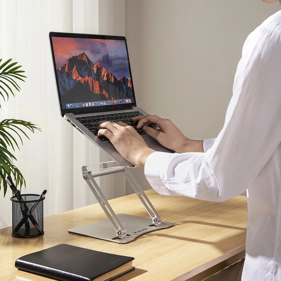 Wozinsky WRS-CPY75DSS aluminum laptop stand - silver - Cooling Pads - Laptop Accessories - Techbox