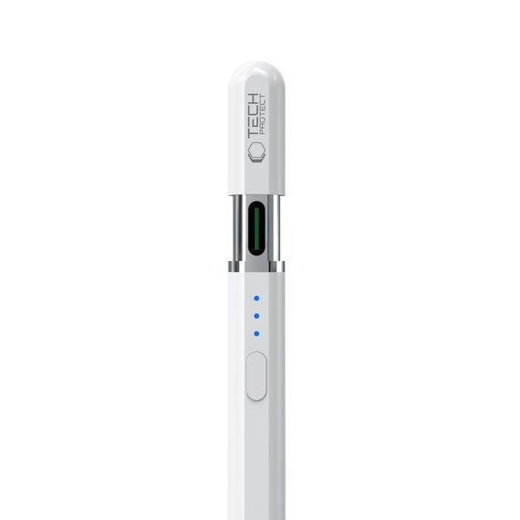 Tech-Protect Digital Magnetic Stylus Pen 3 Magnetic for iPad Tablet - White - Tablet Accessories - Tablet PC & Accessories - Techbox