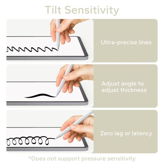 Tech-Protect Digital Magnetic Stylus Pen 3 Magnetic for iPad Tablet - White - Tablet Accessories - Tablet PC & Accessories - Techbox