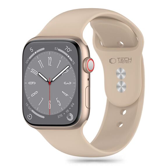 Tech-Protect Silicone Strap for Apple Watch 4 / 5 / 6 / 7 / 8 / 9 / SE (38 / 40 / 41 mm) - Brown | Techbox