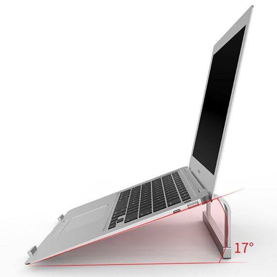 Tech-Protect ULS100 universal stand for laptops up to 16" - silver | Techbox