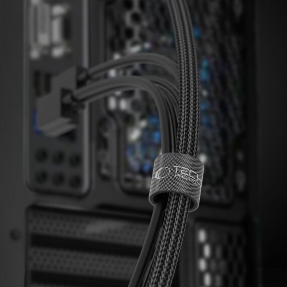 Tech-Protect Velcro Cable Organizer 3m - Black | Techbox
