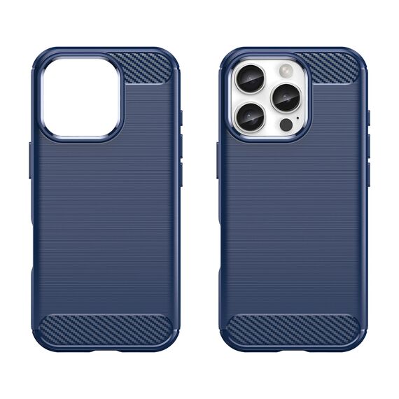 Carbon Case for iPhone 16 Pro Max Silicone Case - Blue | Techbox