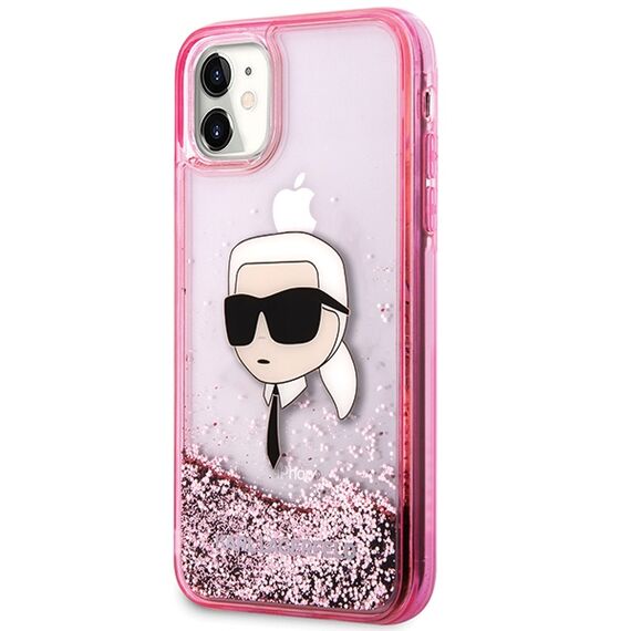 Karl Lagerfeld Glitter Karl Head iPhone 11/XR Case - Pink - Uncategorized Cases (2) - Cases - Techbox