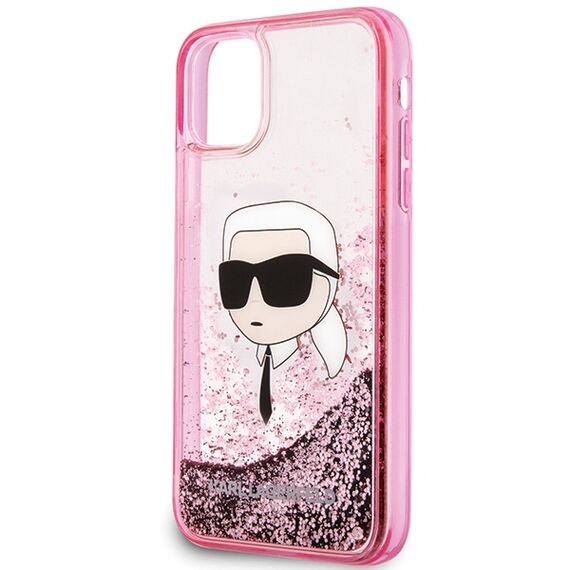Karl Lagerfeld Glitter Karl Head iPhone 11/XR Case - Pink - Uncategorized Cases (2) - Cases - Techbox