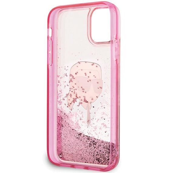 Karl Lagerfeld Glitter Karl Head iPhone 11/XR Case - Pink - Uncategorized Cases (2) - Cases - Techbox