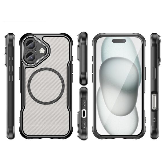 Leading Series MagSafe Silicone Case for iPhone 16 Plus - Black - Apple Cases - Cases - Techbox