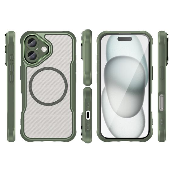 Leading Series MagSafe Silicone Case for iPhone 16 Plus - Green | Techbox