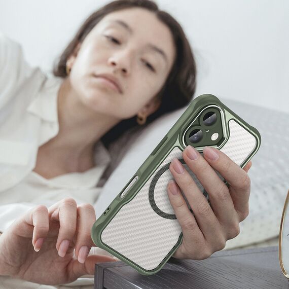 Leading Series MagSafe Silicone Case for iPhone 16 Plus - Green | Techbox