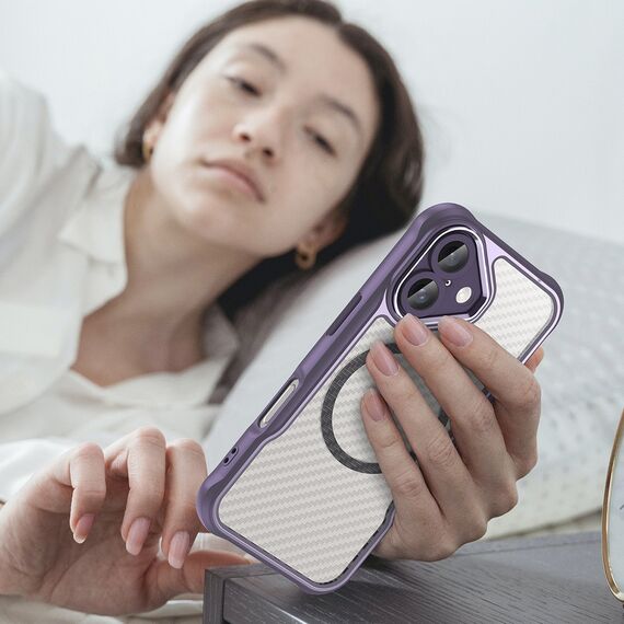 Leading Series MagSafe Silicone Case for iPhone 16 Plus - Purple | Techbox