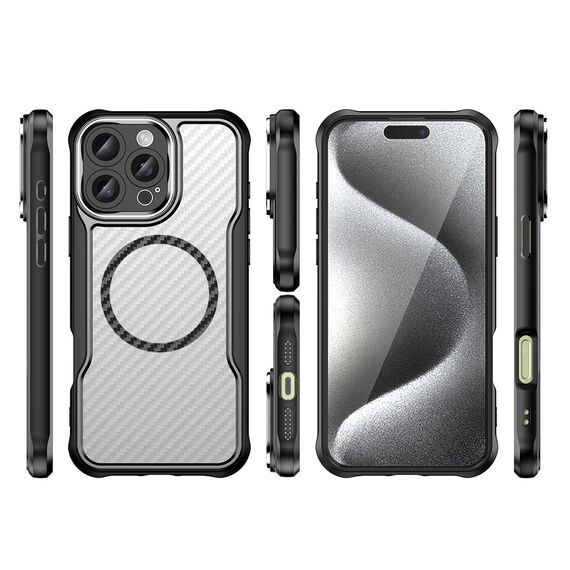 Leading Series MagSafe Silicone Case for iPhone 16 Pro Max - Black | Techbox