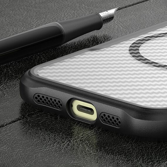 Leading Series MagSafe Silicone Case for iPhone 16 Pro Max - Black | Techbox