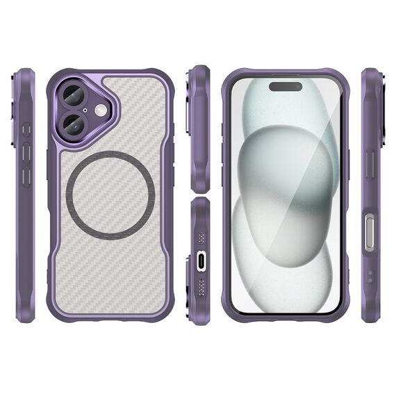Leading Series MagSafe Silicone Case for iPhone 16 - Purple - Apple Cases - Cases - Techbox