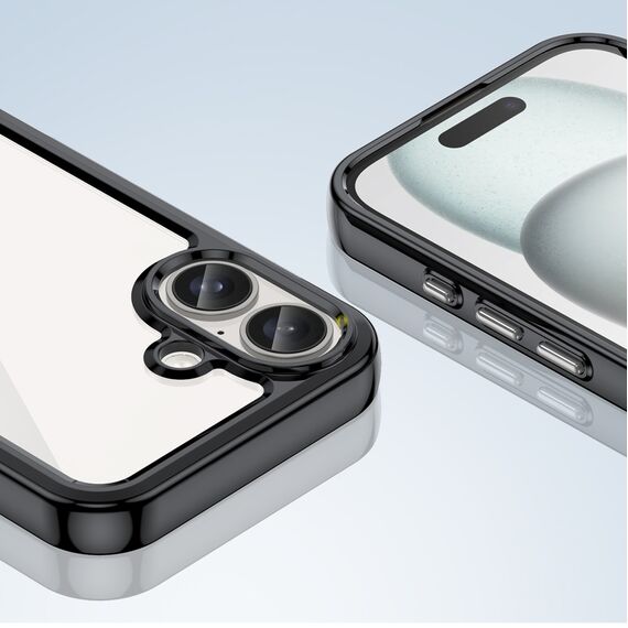 Outer Space Case with Gel Frame for iPhone 16 Plus - Black | Techbox