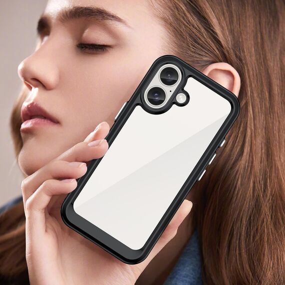 Outer Space Case with Gel Frame for iPhone 16 Plus - Black | Techbox