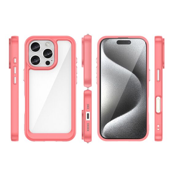 Outer Space Case with Gel Frame for iPhone 16 Pro Max - Red - Apple Cases - Cases - Techbox