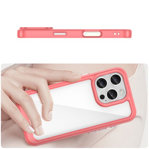 Outer Space Case with Gel Frame for iPhone 16 Pro Max - Red - Apple Cases - Cases - Techbox