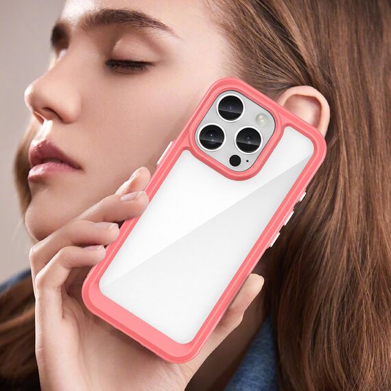 Outer Space Case with Gel Frame for iPhone 16 Pro Max - Red - Apple Cases - Cases - Techbox