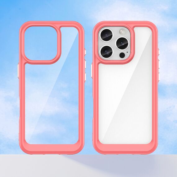 Outer Space Case with Gel Frame for iPhone 16 Pro Max - Red - Apple Cases - Cases - Techbox