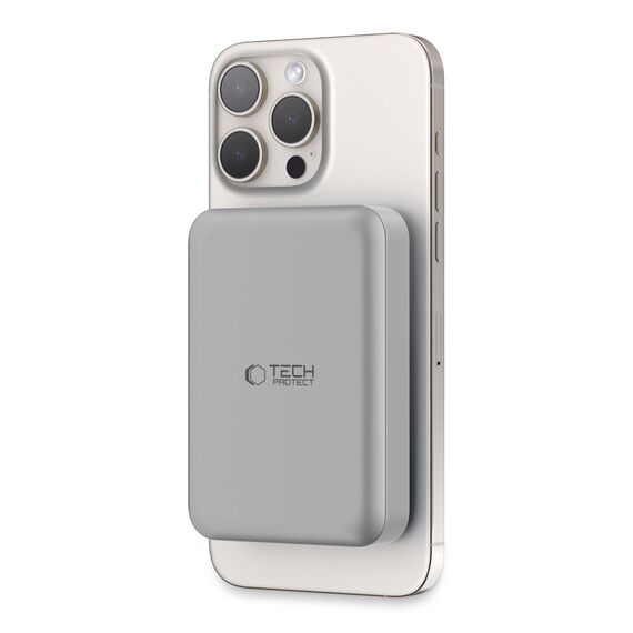 Powerbank Tech-Protect PB11 LifeMag MagSafe 10000 mAh - titanium - Powerbanks - Smartphone Chargers - Techbox