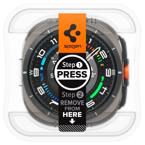 Spigen Glas.TR EZ Fit Tempered Glass for Samsung Galaxy Watch Ultra (47mm) - Clear (2-pack) - Accessories - Smartwatches & Accessories - Techbox