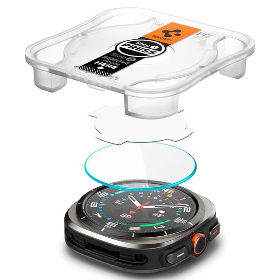 Spigen Glas.TR EZ Fit Tempered Glass for Samsung Galaxy Watch Ultra (47mm) - Clear (2-pack) - Accessories - Smartwatches & Accessories - Techbox