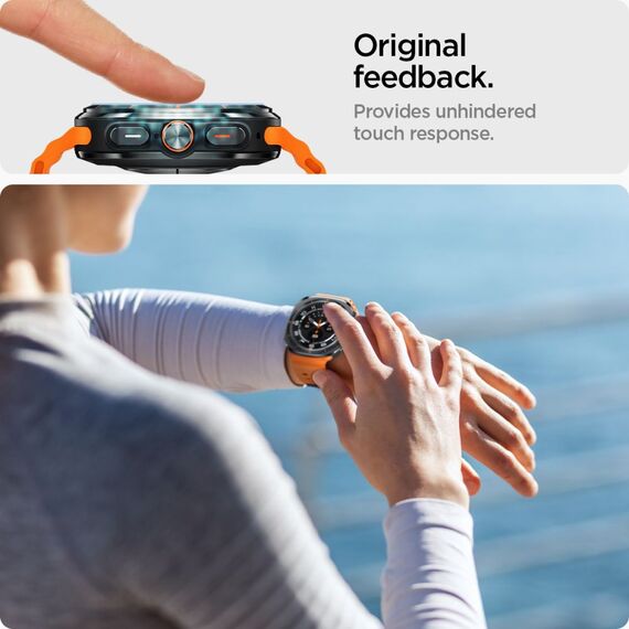 Spigen Glas.TR EZ Fit Tempered Glass for Samsung Galaxy Watch Ultra (47mm) - Clear (2-pack) - Accessories - Smartwatches & Accessories - Techbox