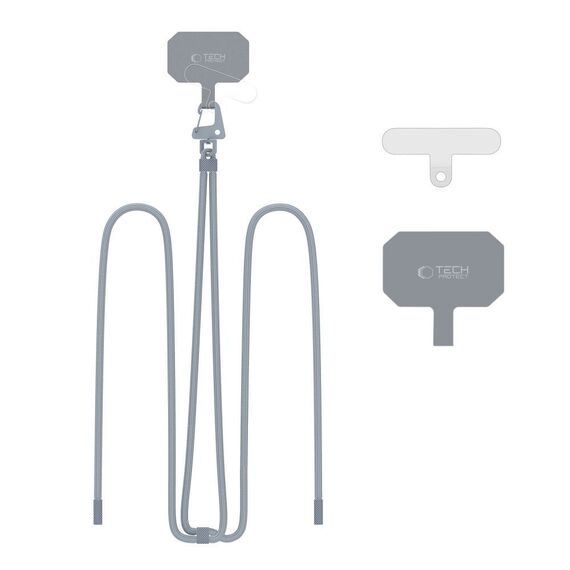 Tech-Protect C5S Rope Crossbody Strap Leash - Gray