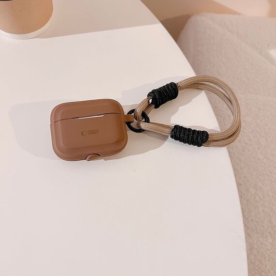 Tech-Protect Silicone Rope Case for Apple AirPods Pro 1 / 2 - Brown - Smartphone Accessories - Cables & Accessories - Techbox