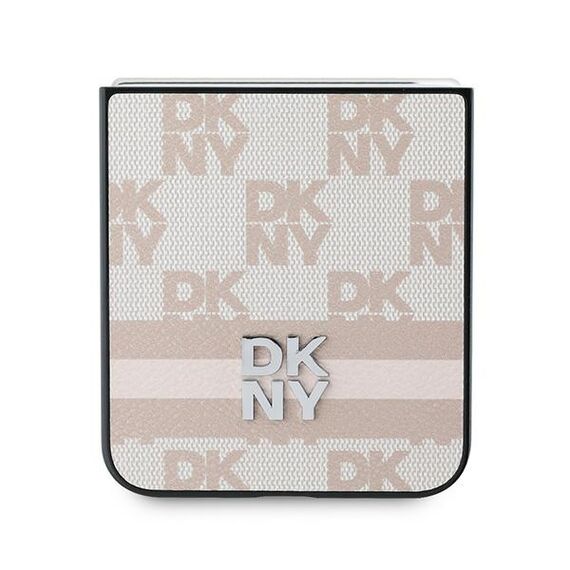 DKNY Checkered Pattern Printed Stripes Case for Samsung Galaxy Z Flip 6 - Pink - Samsung Cases - Cases - Techbox