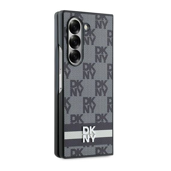 DKNY Checkered Pattern Printed Stripes case for Samsung Galaxy Z Fold 6 - black | Techbox