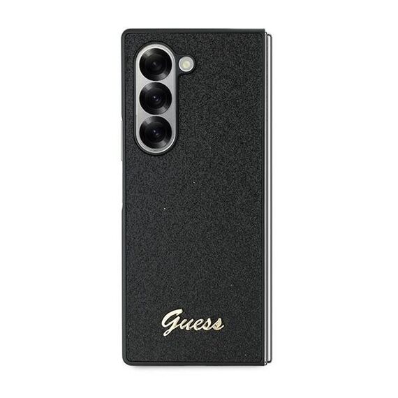 Guess 4G Glitter Script Case for Samsung Galaxy Z Fold 6 - Black | Techbox
