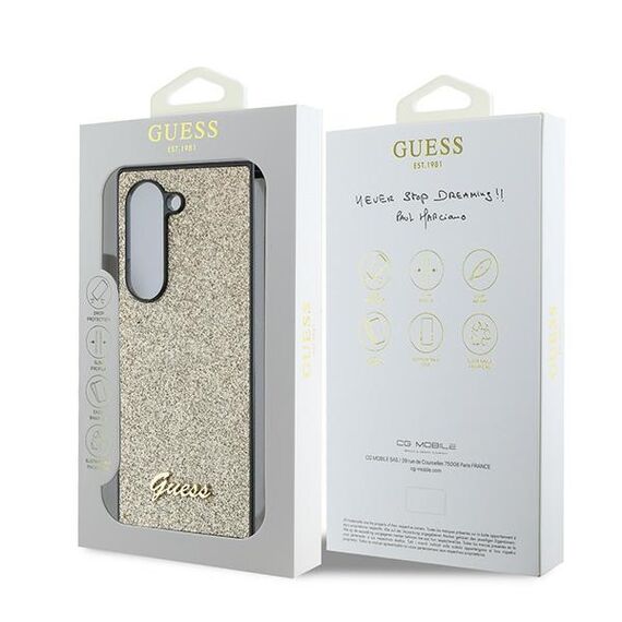 Guess 4G Glitter Script Case for Samsung Galaxy Z Fold 6 - Gold | Techbox