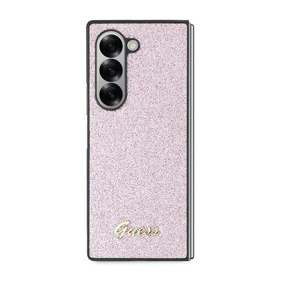 Guess 4G Glitter Script Case for Samsung Galaxy Z Fold 6 - Pink | Techbox