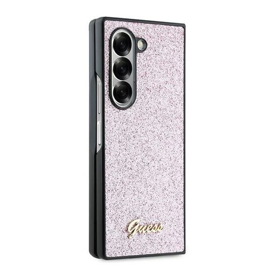 Guess 4G Glitter Script Case for Samsung Galaxy Z Fold 6 - Pink | Techbox
