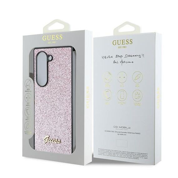 Guess 4G Glitter Script Case for Samsung Galaxy Z Fold 6 - Pink | Techbox