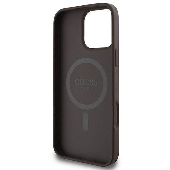 Guess 4G Printed Stripes MagSafe Case for iPhone 16 Pro Max - Brown | Techbox