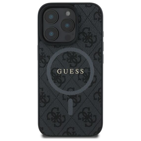 Guess 4G Ring Classic Logo MagSafe case for iPhone 16 Pro Max - black - Apple Cases - Cases - Techbox