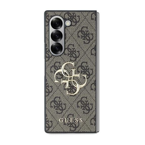 Guess Leather 4G Metal Logo Case for Samsung Galaxy Z Fold 6 - Brown | Techbox