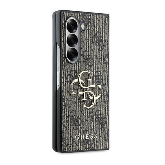 Guess Leather 4G Metal Logo Case for Samsung Galaxy Z Fold 6 - Brown | Techbox