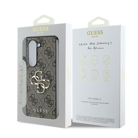 Guess Leather 4G Metal Logo Case for Samsung Galaxy Z Fold 6 - Brown | Techbox