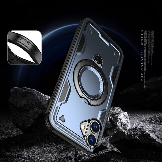 Hybrid Armor Trendy Case with MagSafe for iPhone 16 Plus - Blue | Techbox